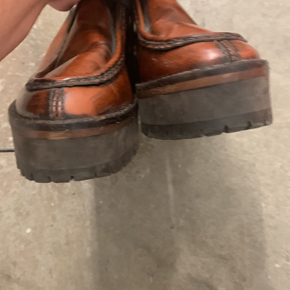 Zara Brown Leather Shoes made in portugal - Picture 3 of 7